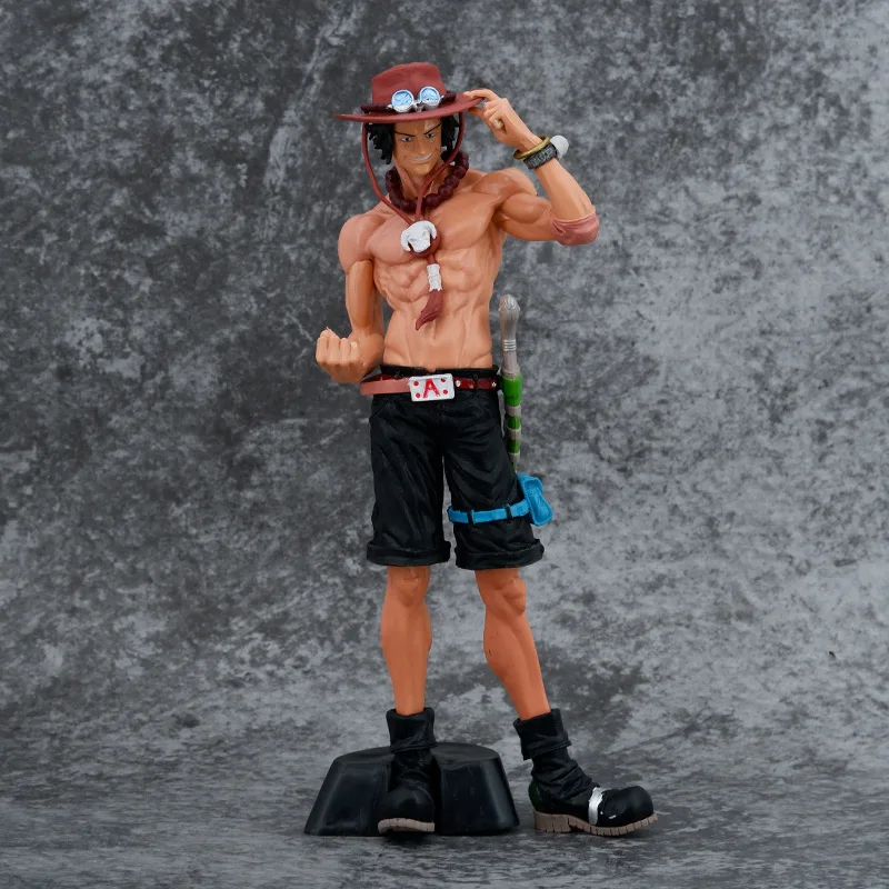 

26cm One Piece Anime Figure Portgas D Ace Figurine Fire Fist Fighting Action Pvc Statue Collectible Pvc Model Children Toys Gift