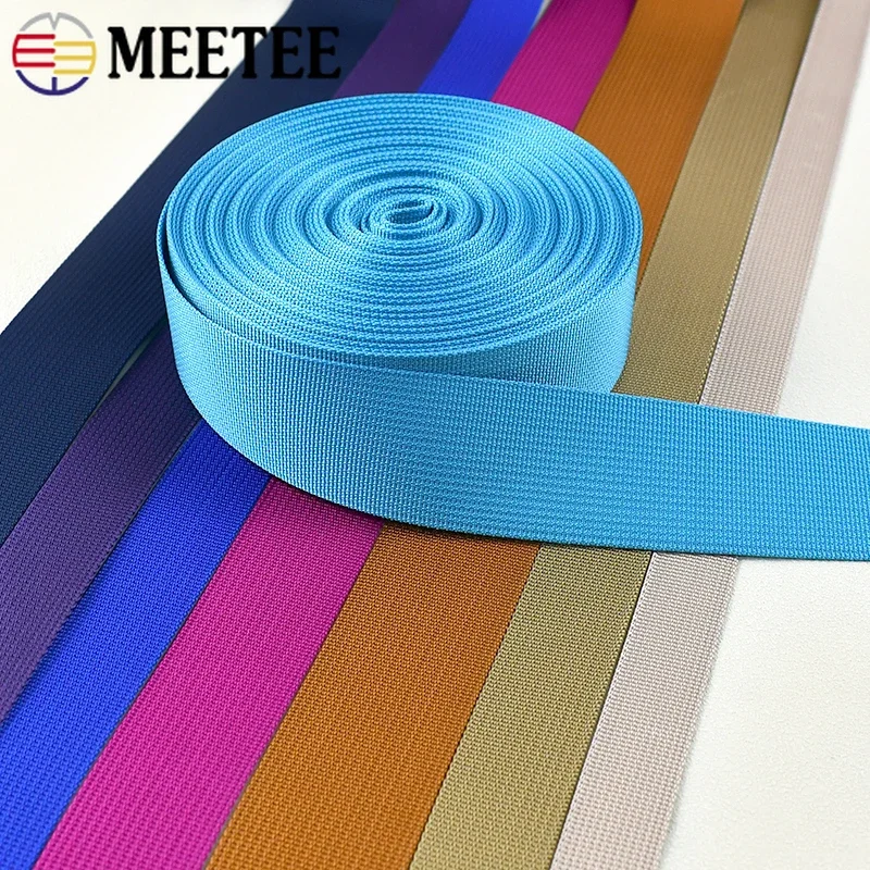 Colored Nylon Webbing Bands for DIY Sewing and Crafting