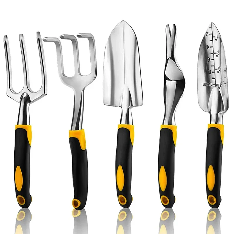 Aluminum Garden Tools Aluminum Alloy Garden Tools Hand Shovel Rake Cultivator Flower Shovel Planting Flower Loose Soil Weeding