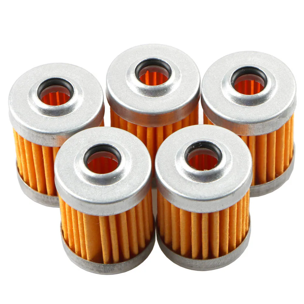 5 stücke Wiederverwendbare Waschbar Kraftstoff Filter Element + CNC Legierung Benzin Gas Filter Für Suzuki Dirt Bike ATV Quad Buggy motorrad Roller – Detail 5