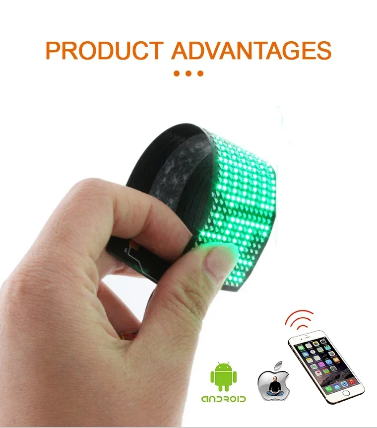 Led Module Panel 12*48 DIY Flexible Pixel BT APP Programmable Decora Helmet Insert Cloth Hat Luminous Led Display Matrix Screen led light led modules led module