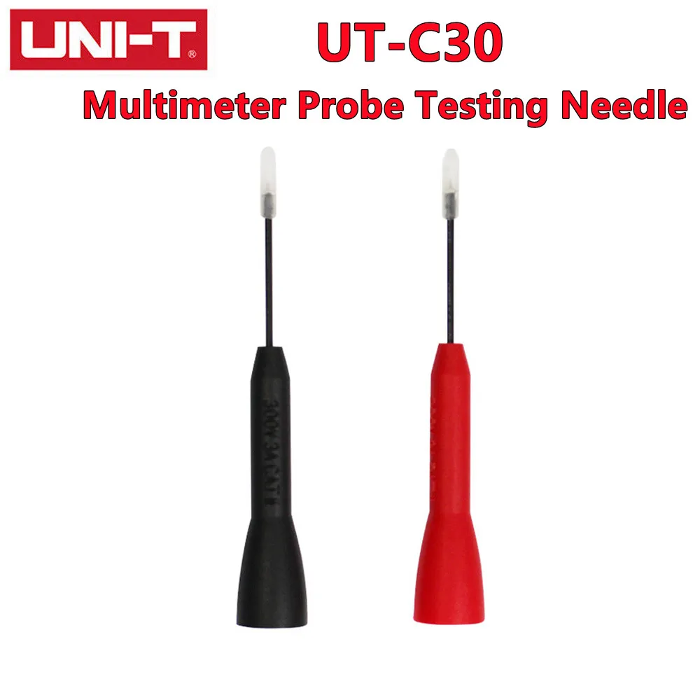 

UNI-T UT-C30 2mm Test Lead Extension Cover Non Destructive Multimeter Probe Testing Needle For Test Lead Stainless Steel Pin