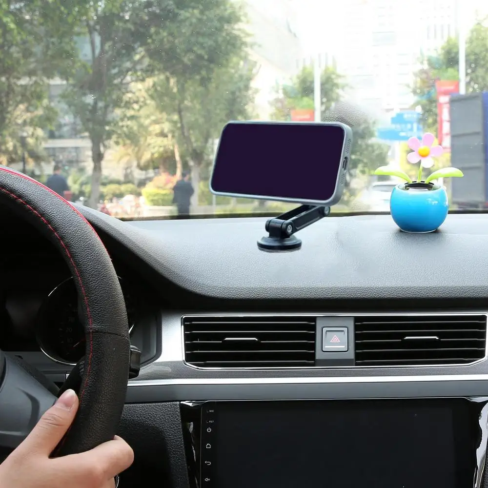 Car Phone Holder For Dashboard Foldable Cell Phone Automobile Cradles Multifunctional Phone