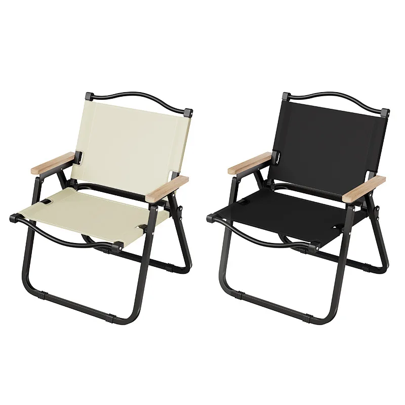 Portable Outdoor Folding Chair Simple Portable Backrest Folding Chair Fishing and Camping Leisure Beach
