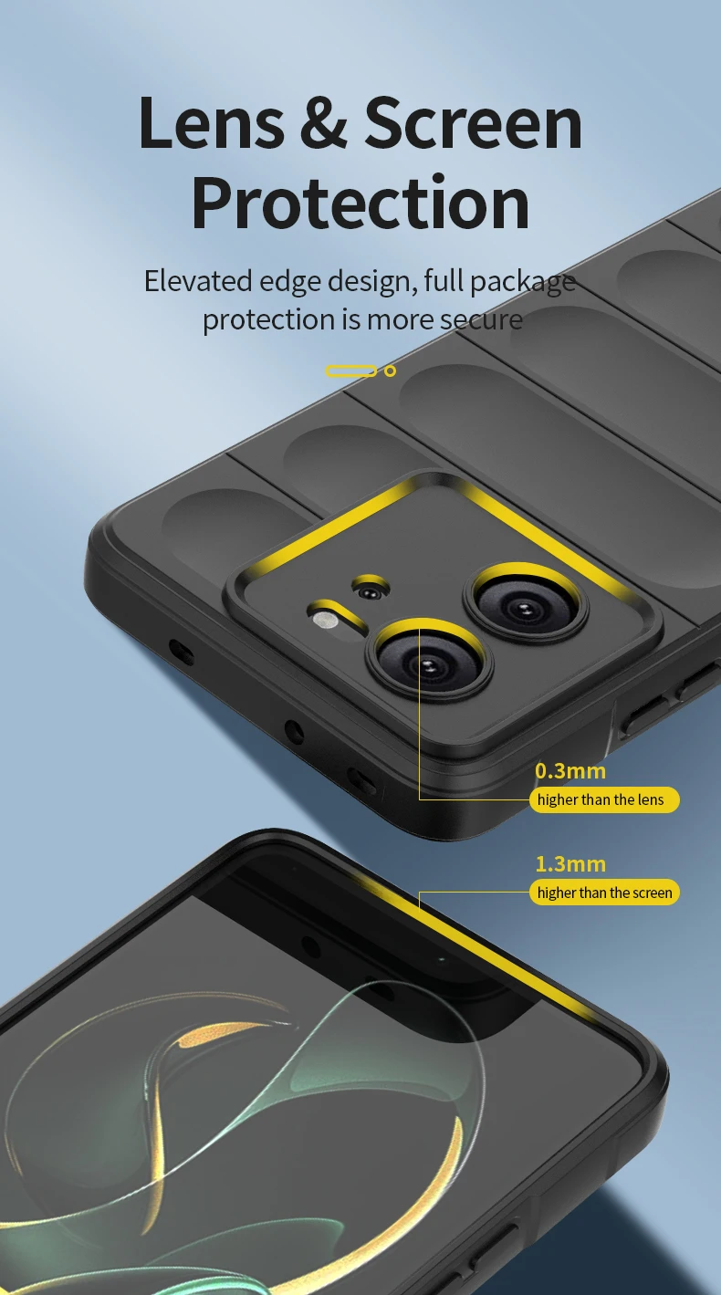 Shockproof Case For Xiaomi 11T 12T 13T 13 Lite Redmi 12 K60 Ultra POCO F5 X5 M5 C65 M6 Pro 5G Liquid Silicone Back Cover_voghion.com