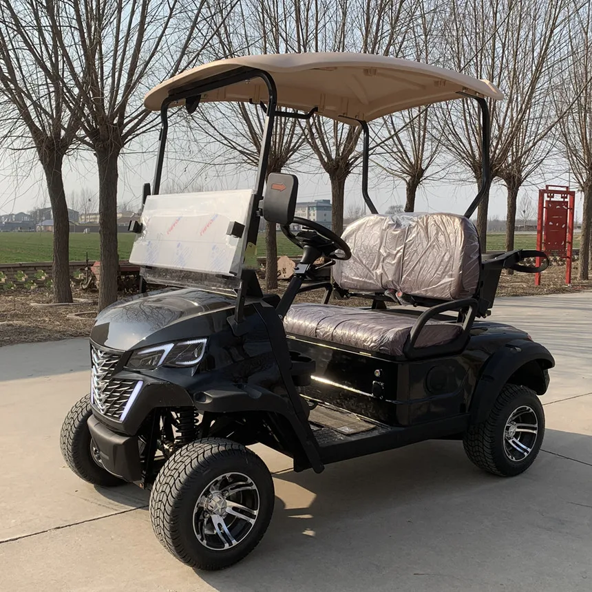 Veicolo Elettrico Street Legal 72V Batteria Al Litio Carrello Da Golf Pneumatici Fuoristrada Alimentati A Gas Pannello Solare Carrello Da Golf Elettri