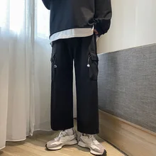

Spring and Autumn Casual Pants Men's Korean Style Trendy Loose Sports Pants Outdoor Jogging Pants Street Men's Спортивные штаны