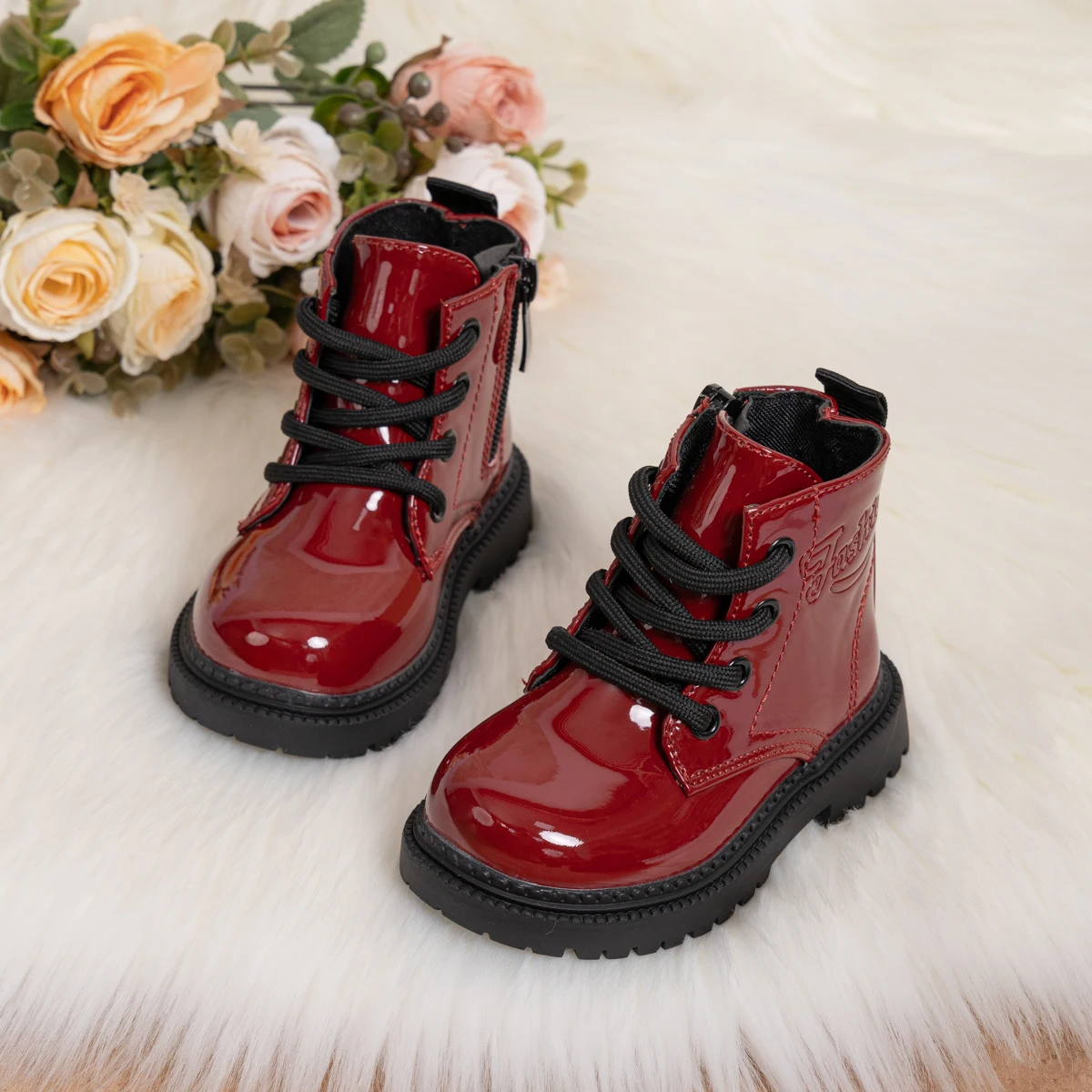Baby Autumn and Winter Fashionable Round Toe Thick Sole Single Comfortable Short Boots New Hot Sale Kids One-piece Toddler Shoes