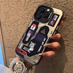 Hacker Creative Mecha Anti-Fall Matte Phone Case for Note 14 Pro Plus 5G (CYB-260CY11327A1)
