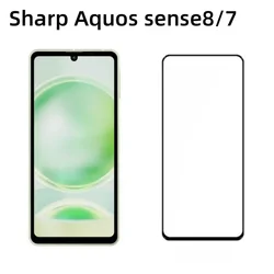 Premium HD Clear Tempered Glass Screen Protector for Sharp Aquos Sense Series (With Black Edge)