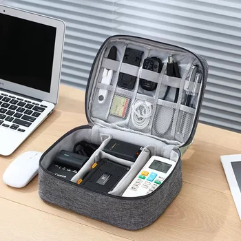 Adjustable Home Travel Waterproof Digital Bag Electronic Accessories Charger Data Cable USB Bag Digital Portable Storage Bag 2