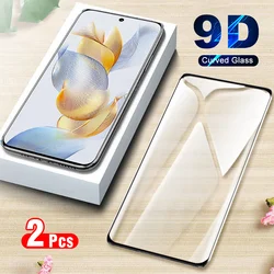 2 - Pack 9D Curved Tempered Glass Screen Protector with HD Film - Honor400 5G Global (2pcs Front Glass)