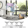 Clothes Drying  Indoor, Outdoor Laundry Drying Rack, with Foldable Wings, Space Saving Laundry , Laundry Hanger Dryer , Includ 4