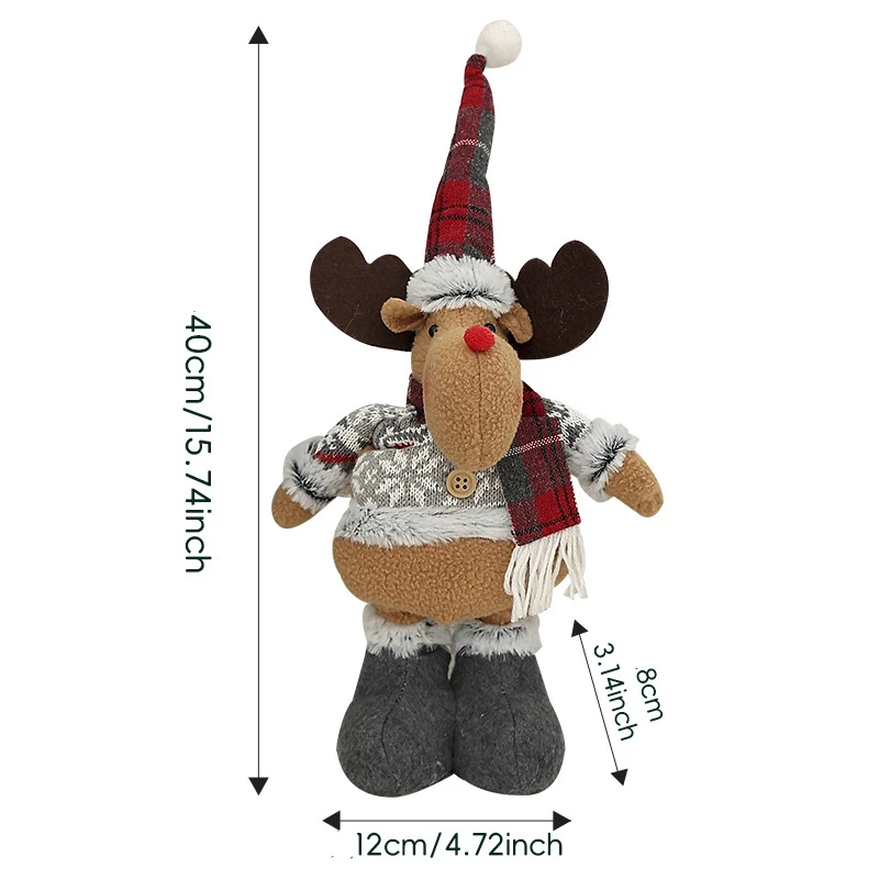 Telescopic Christmas Doll Merry Christmas Decorations For Home 2023 Christmas Ornament Xmas Navidad Noel Gifts New Year