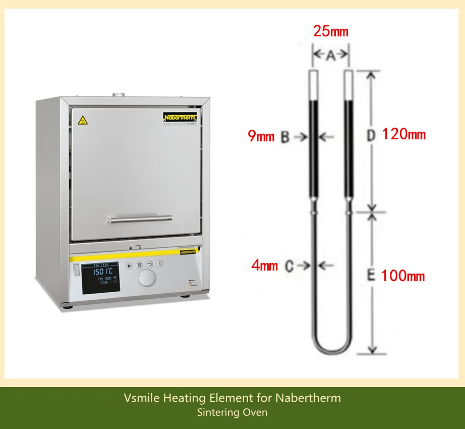 Zirconzahn 600, Naberthram und Ivoclar Ofen Mosi2 Heizelement Widerstand 1800 Grad – Detail 8