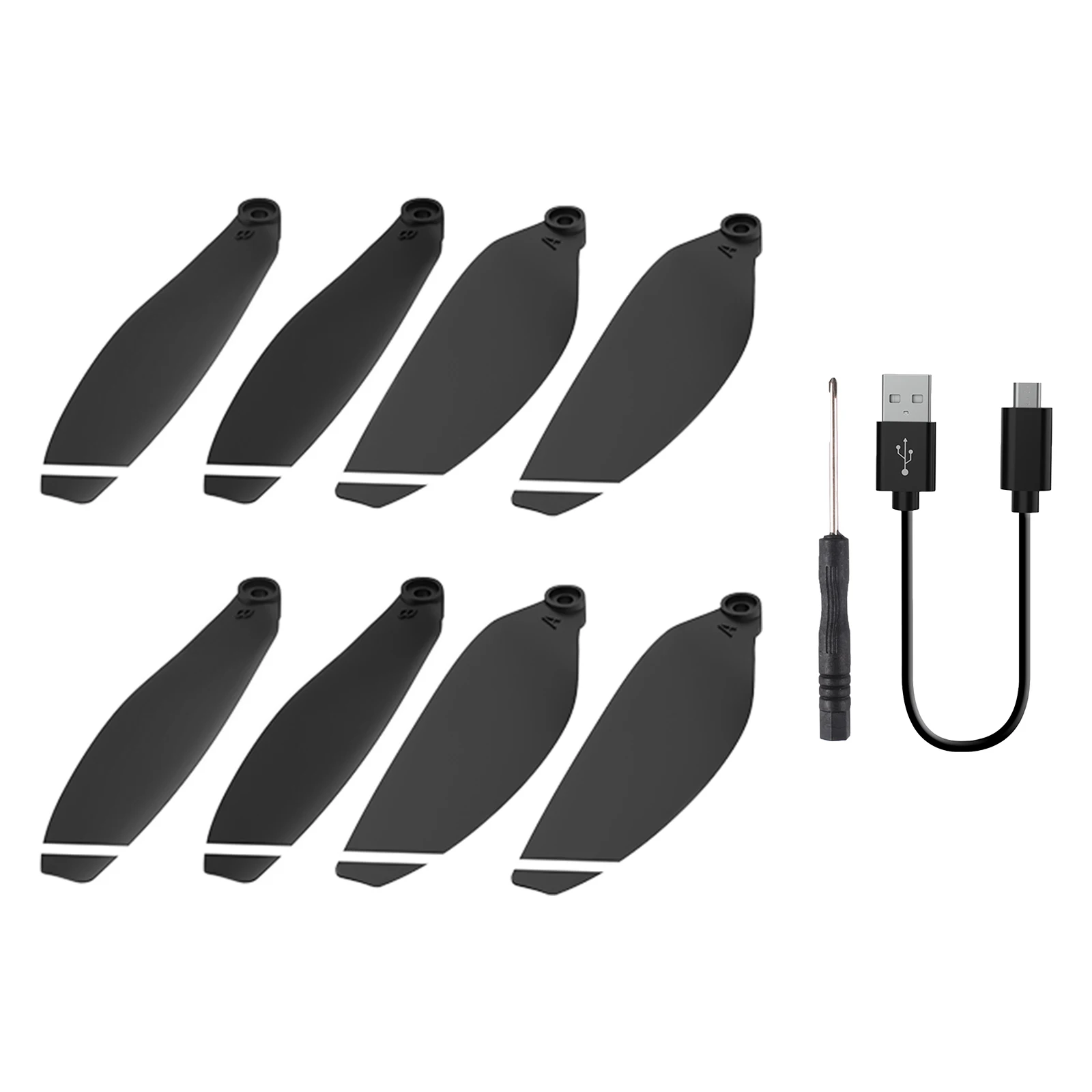 Plastic Propeller Blades Lightweight Propeller Props Blade Replacement Kits Drone Spare Parts for L900 Pro Se