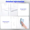Transparent Acrylic Podium, Durable, Anti-Shatter, Rounded Corners, Sloped Top, Storage Board, Easy Assembly, Eco-Friendly 4