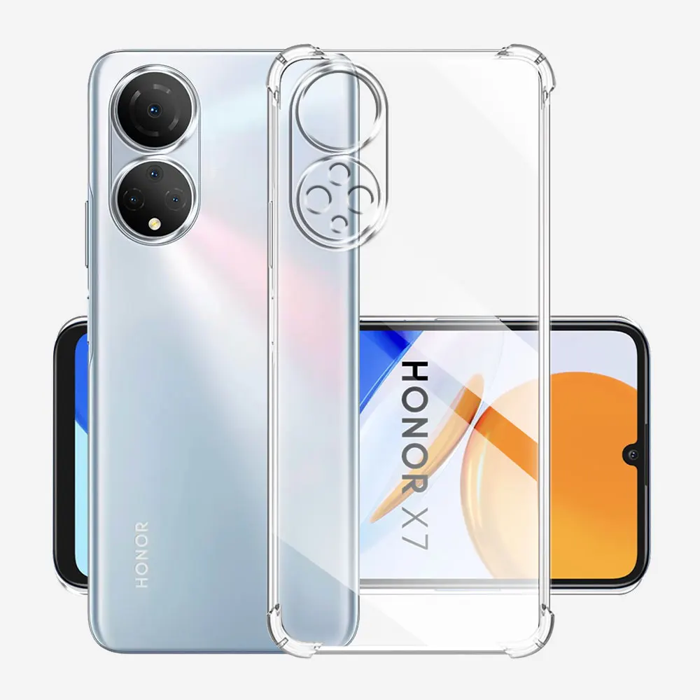 For Huawei Honor X7 Case 2022 Soft Silicon Transparent Cover For Honor X7 Phone Case For Honor X7 Clear Shockproof Bumper Coque 5