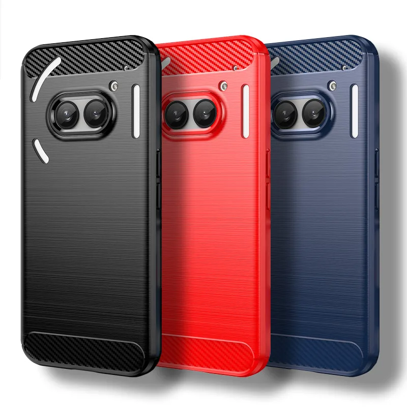Carbon Fiber Shockproof Silicone Bumper Case - 6.7 Inch Protective Cover