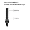 KACO 3pcs Ballpoint Pen Set, 0.5mm Black Non-Replaceable Refill Gel Pens Quick Drying Smooth Large-Capacity Office Study Gadgets 3