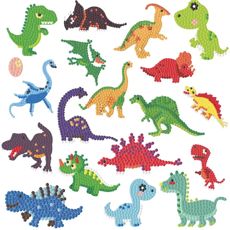 diamond painting diamond art painting kit diamond painting set 5D DIY Diamond Painting Stickers Dinosaur Art Set Beginners Mosaic Stickers By Numbers Kits Crafts Set Children