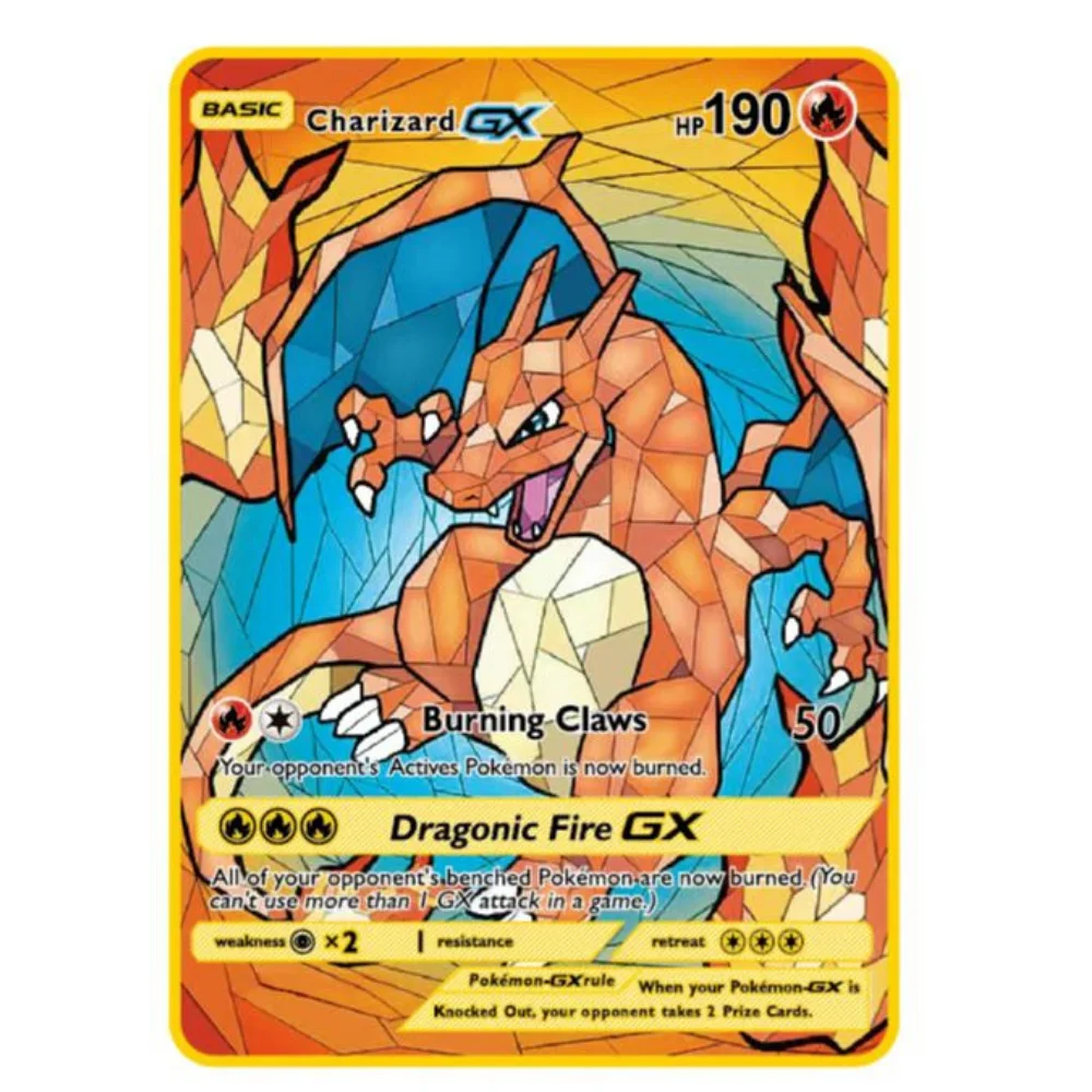 thumbnail image 1 of Pok é mon Metal Gold Card, Mewtwo ex GX Picchu Gold Card, Rare Iron Game, Super VMax Solgaleo Collection Card, 37 Styles, 1 of 5