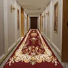 European Retro Floral Long Corridor Carpet Washable Runner Stairway Rug Luxury Aisle Long Corridor Non-slip Mat Customizable 3