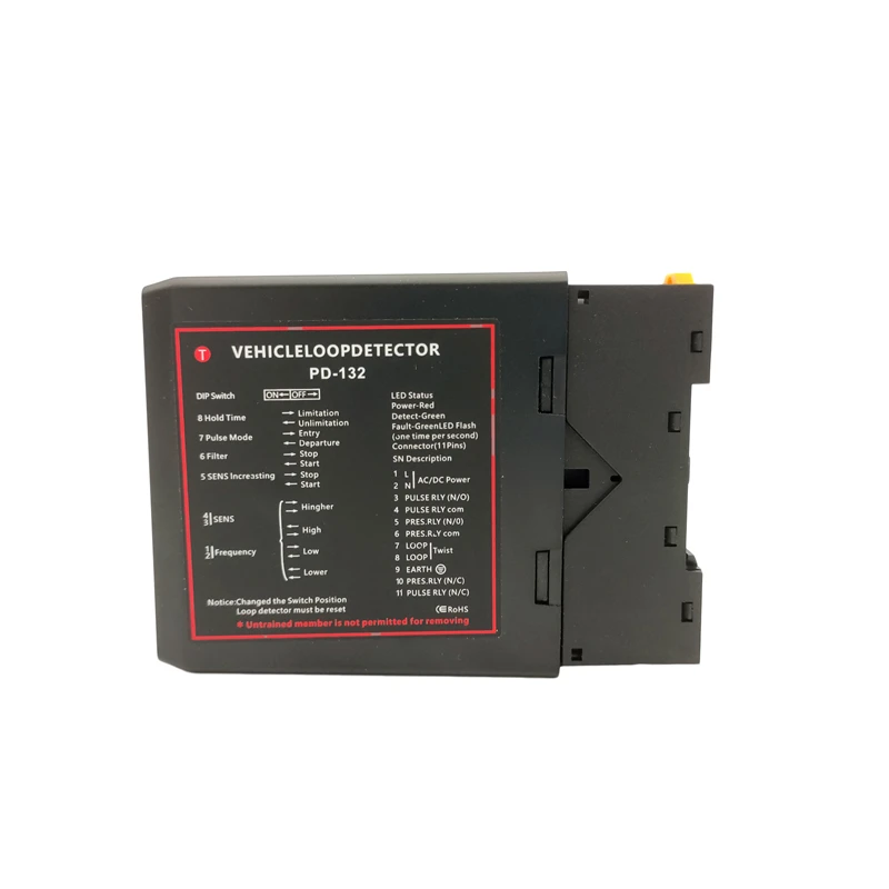 Capteur PD-132 de radar de fouet de barrière d'obstacle de détecteur de boucle de véhicule d'induction de canal unique pour l'ouvreur de barrière de porte de stationnement de voiture