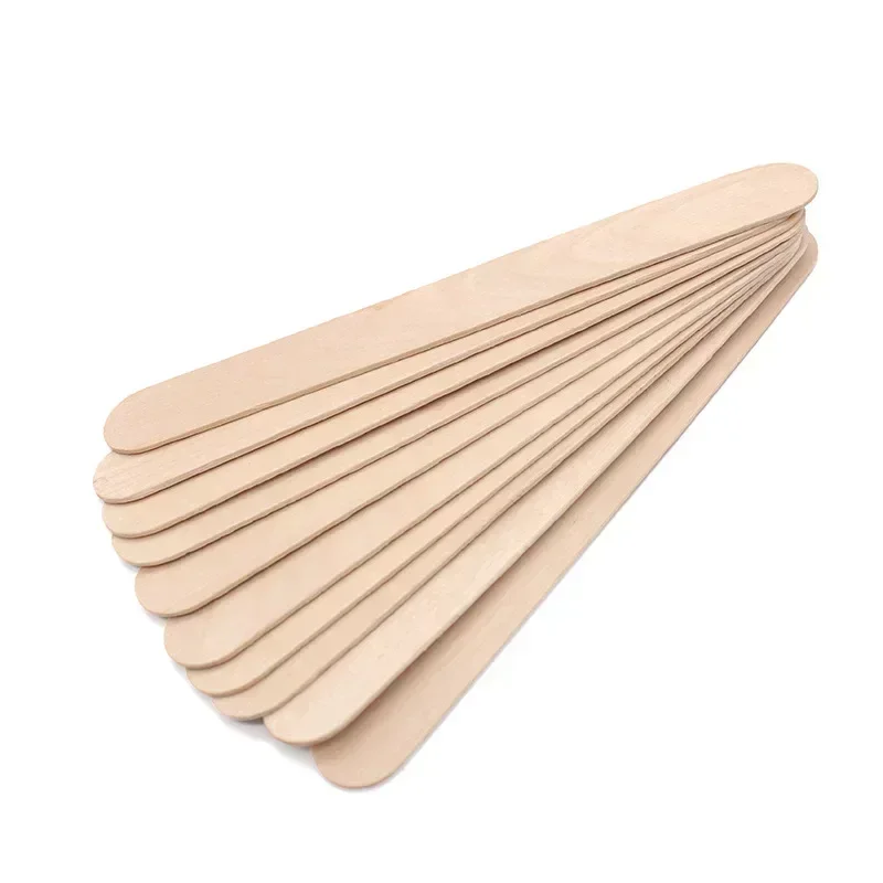 10pcs/set Woman Wooden Body Hair Removal Sticks Wax Waxing Disposable Sticks Beauty Toiletry Kits Wood Tongue Depressor Spatula 3