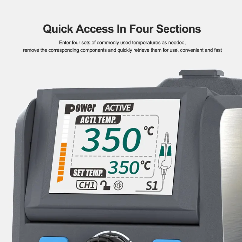 SUNSHINE S1 Intelligent Multi-purpose Soldering Station with Precision Tweezers Support C210 Welding Work 1s Heating Maintenance