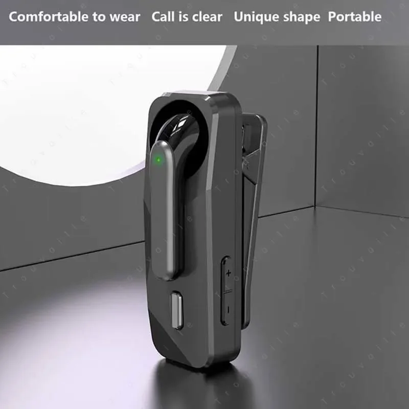 Colar Fones de Ouvido Bluetooth 5.1 sem Fio Fone de Ouvido de Negócios com Microfone Esportes Gancho da Orelha Lótus Uma Orelha Hands - Image 2