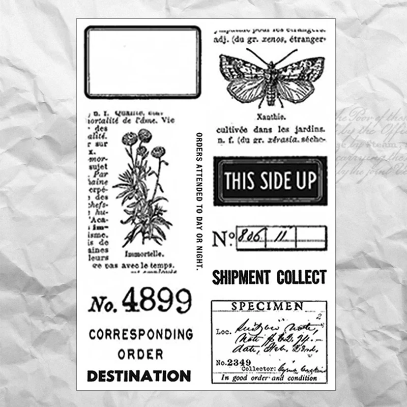 Writing Series Transparent Silicone Stamp Seal DIY Scrapbooking Photo Album Decorative Stamp Sheets Vintage Rubber