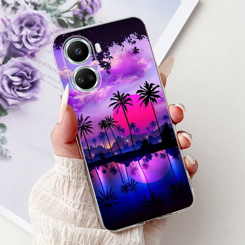 Fashionable Soft Slim Phone Case with Painted Design - Compatible with Huawei Nova 10 Series