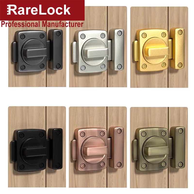 Deadbolt Door Hasp Bolt Door Latch Anti-theft Lock Buckle for Sliding Cabinet Toilet Office MA125 H door latch