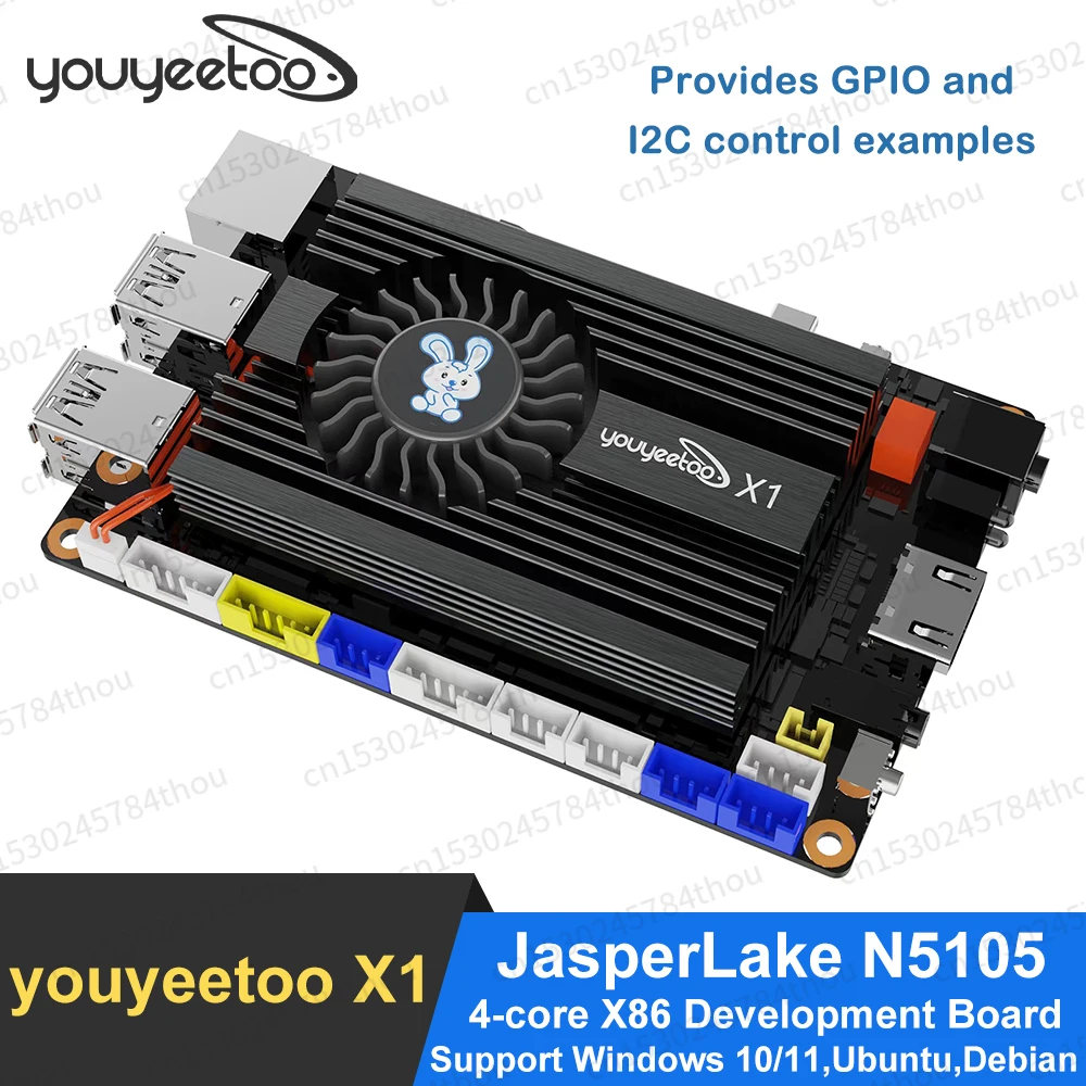 youyeetoo X1 SBC Motherboard 11th Gen JasperLake N5105 quad-core X86 Development Board Windows10/11/Ubuntu NVME SSD/M.2 SATA SSD single board computer mini development board