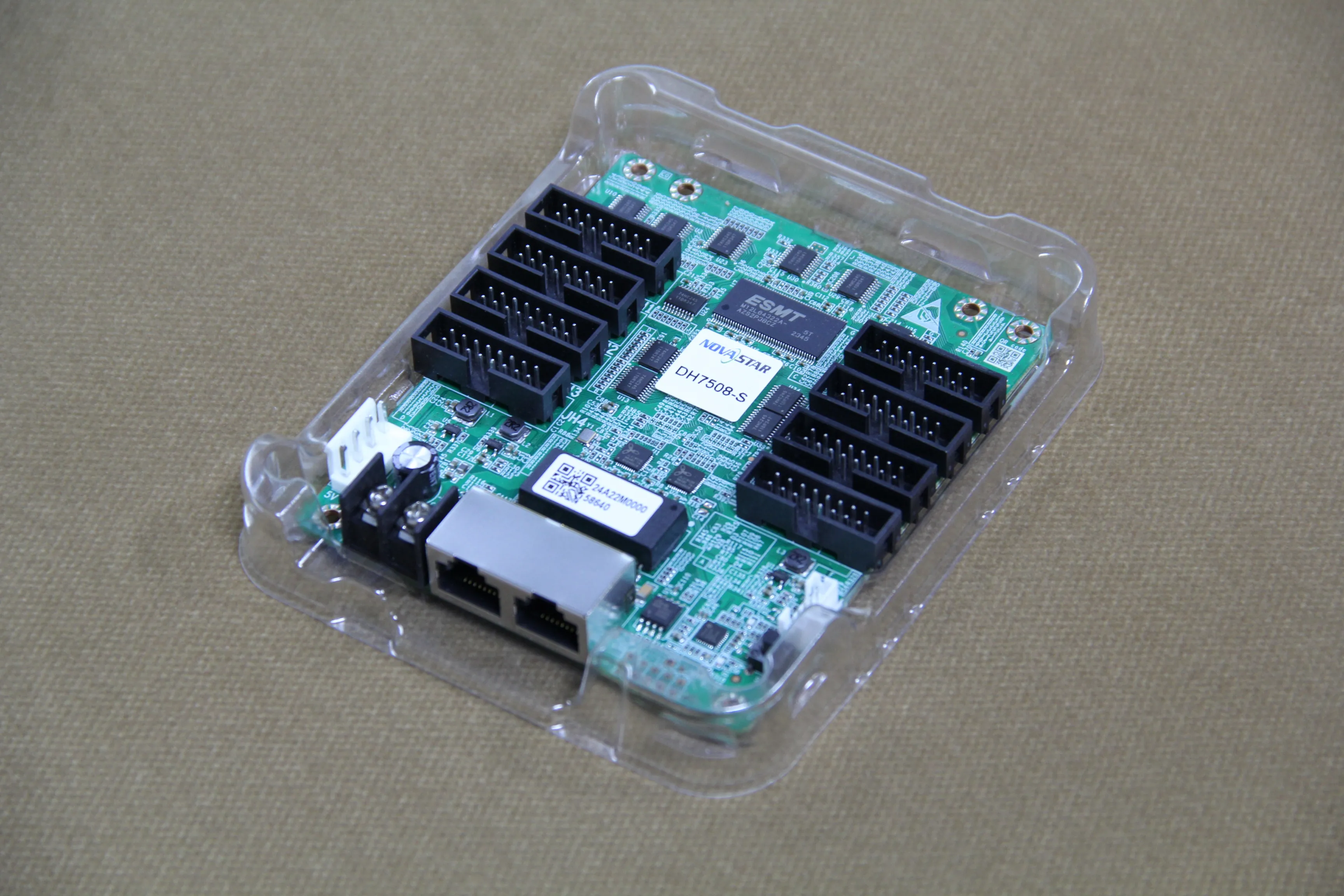 DIY Novastar LED 디스플레이 풀 컬러 수신 카드, DH7508 디스플레이 제어 시스템 카드, 256x256 픽셀, 8 * HUB75E 인터페이스