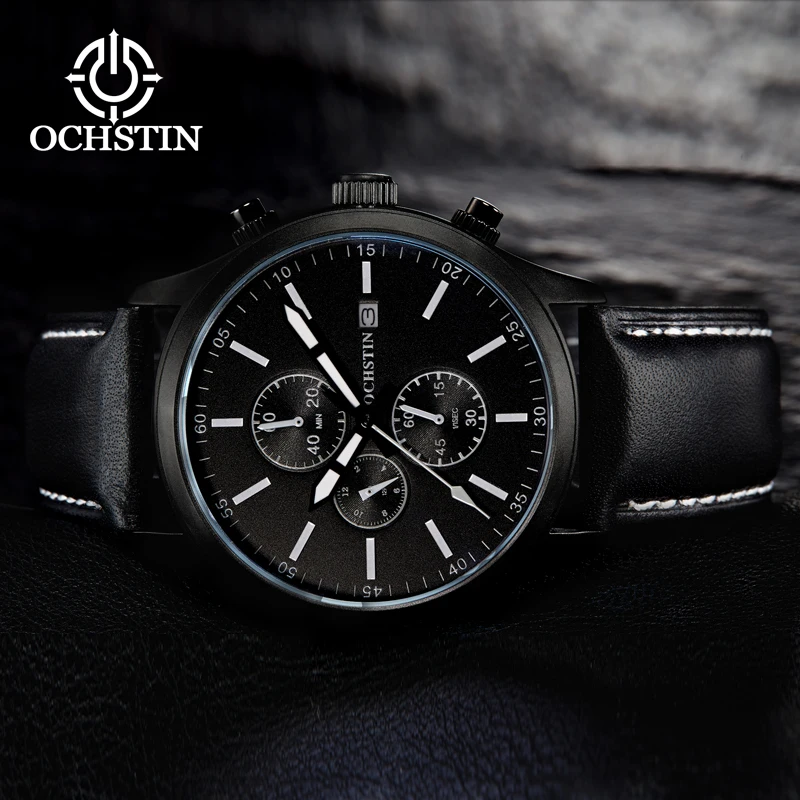 OCHSTIN Hot Model 2024 Avenger Series Watch Japan OS10 Multifunctional Quartz Movement Simple Hundred Men's Quartz Watches