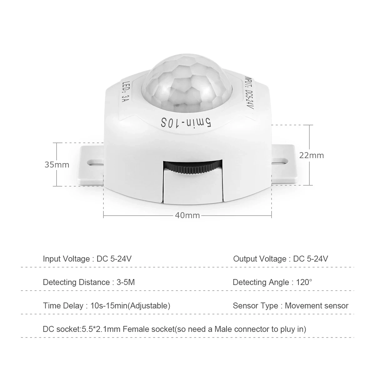Sensor Detector Smart Switch 5V 24V Infrared Motion Detection LED Strip Light Mini Module Tape Automatic Human Body Controller