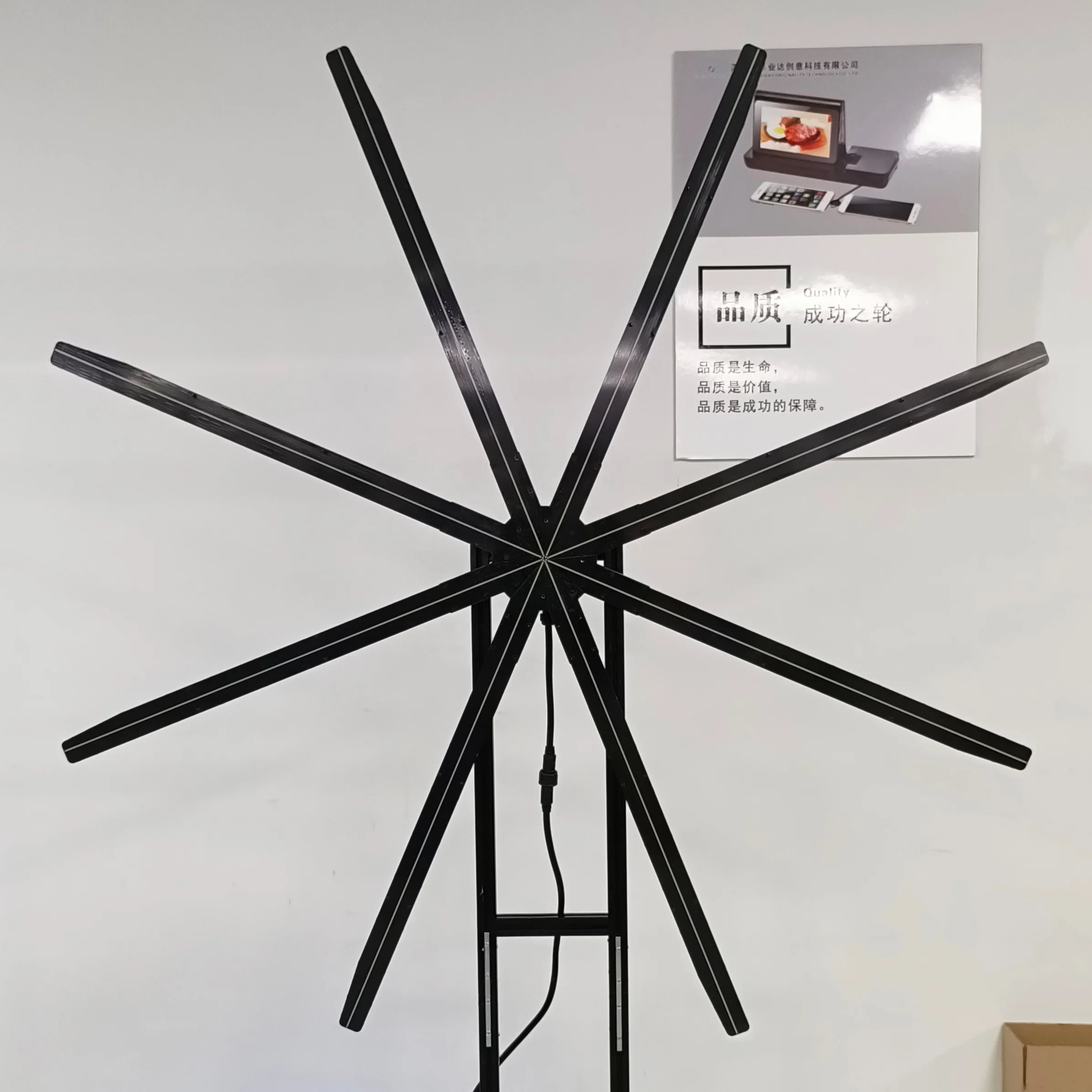 

151cm Christmas Decorating1080P 3D Hologram Advertising Display Outdoor Led Fan Holographic 3D Hologram Fan