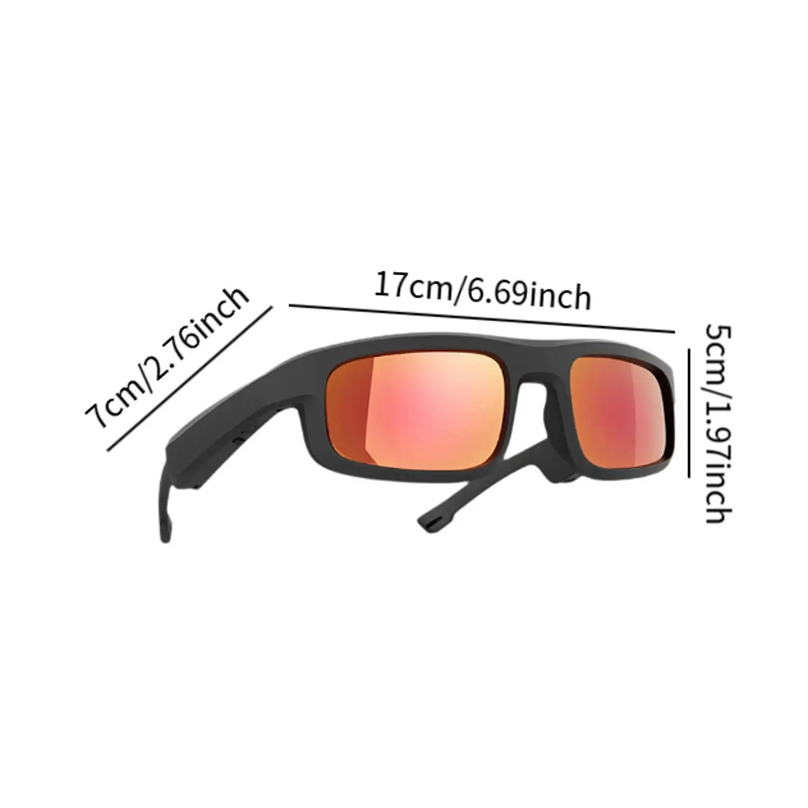 Smart Sunglasses Support Music Calling Headphones Handfree Earphones Portable with Voice Assistant for Outdoor Running Cycling