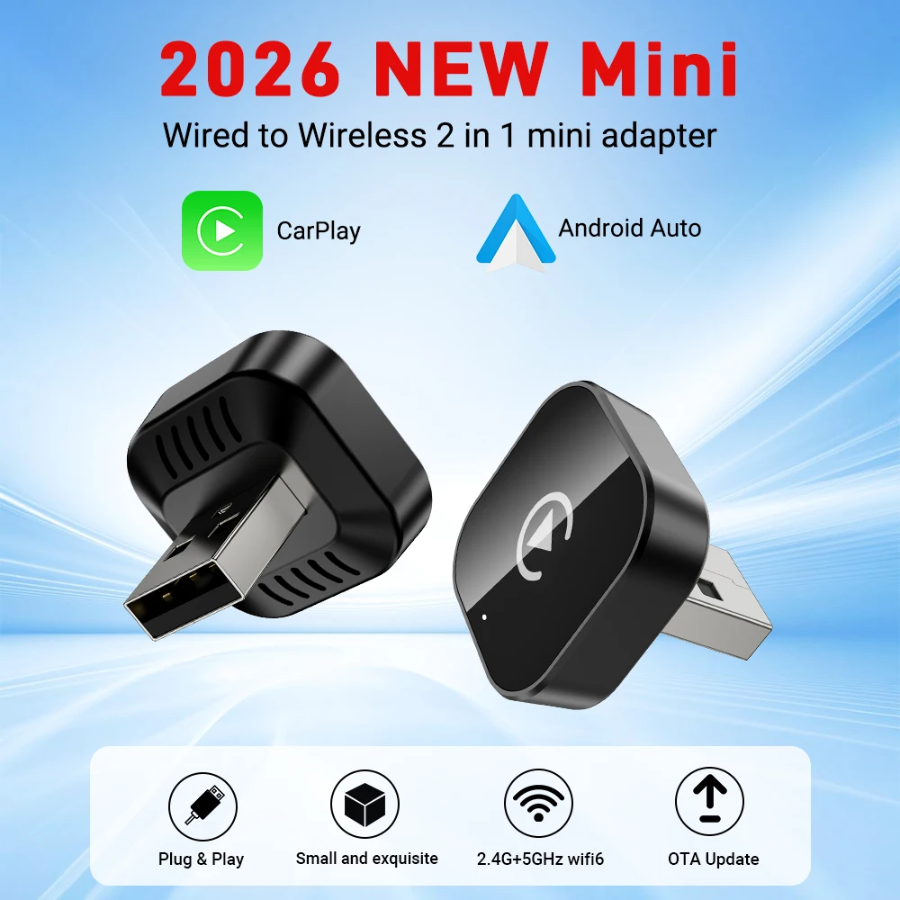 XUDA Carplay Android Auto Wireless Adapter Smart AI Box Auto OEM Kabelgebundenes Android Auto zu kabellosem USB-Dongle für Toyota Volvo