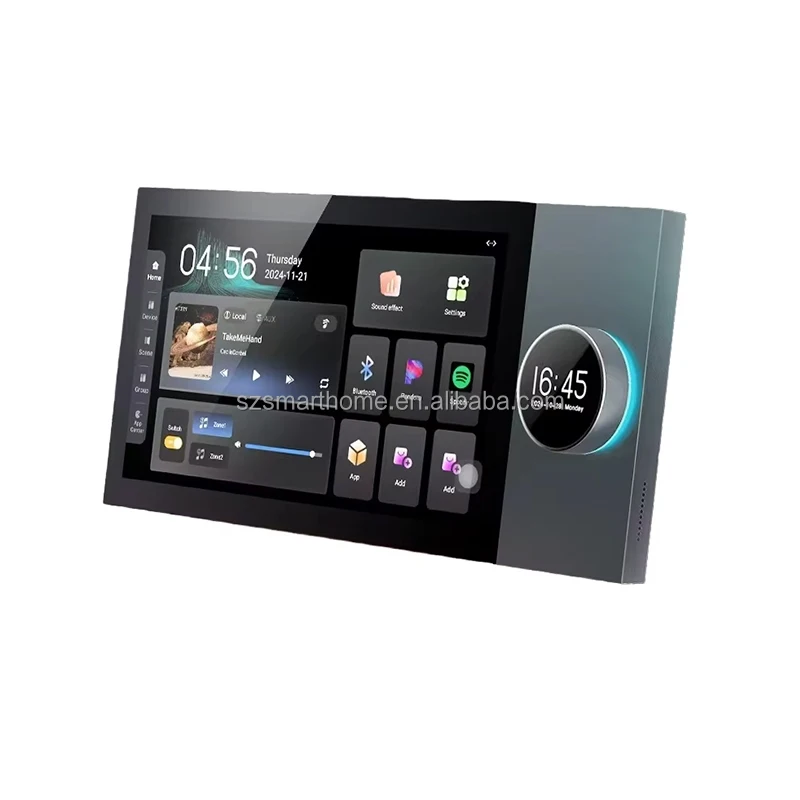 Popularny wzmacniacz audio 8*30W z obsługą Alexa, głośnik sufitowy, montowany na ścianie, wyświetlacz IPS, zasilany przez USB, obsługa WiFi, odtwarzanie w dwóch strefach, Zigbee T