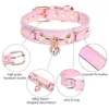 Shiny Rhinestone Pet Collar Love Jewelry Dog Collar Comfortable Leather Dog Adjustable Collar 3