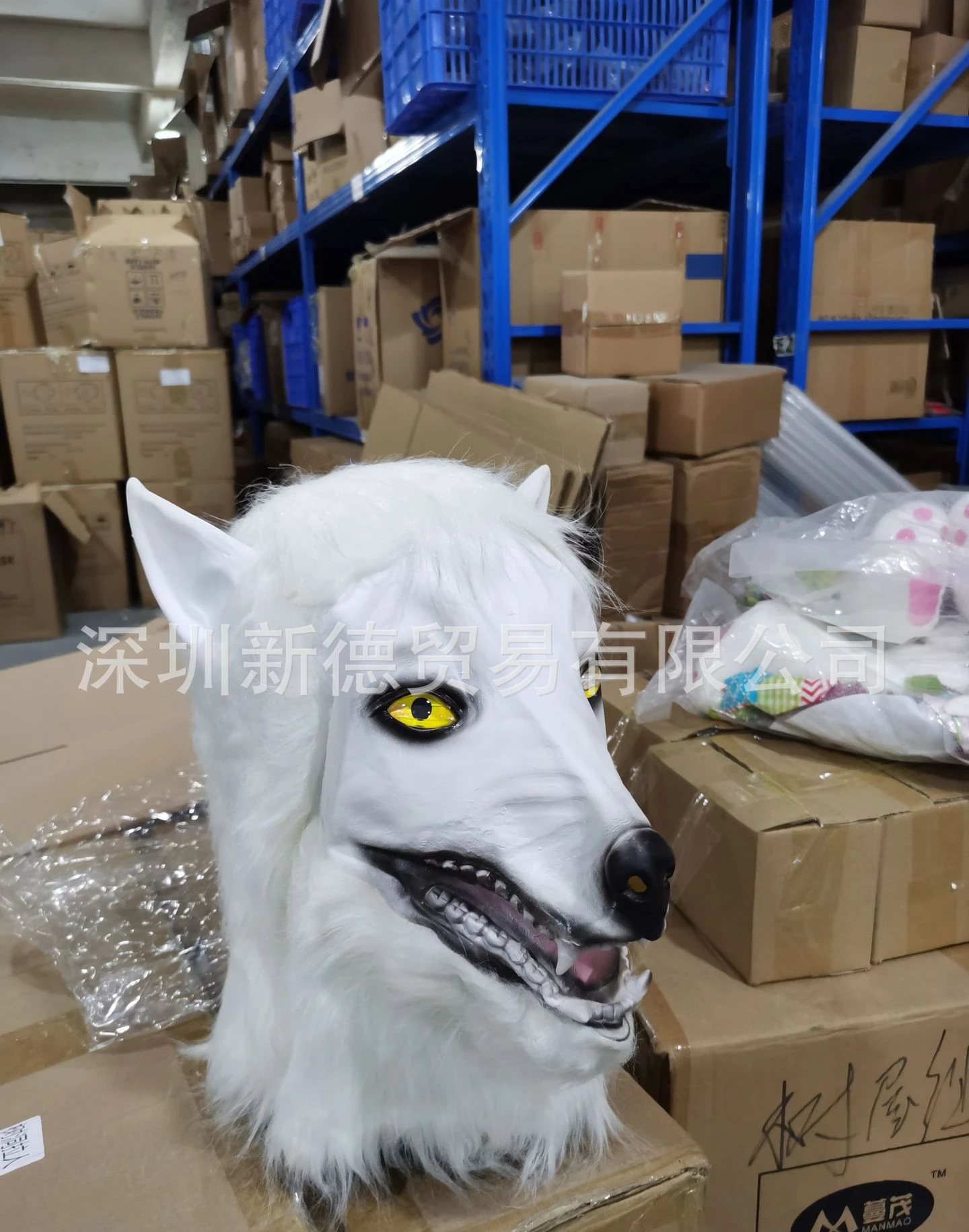 Costumes Furrys Wolf Mask, Furry Mask Open Mouth