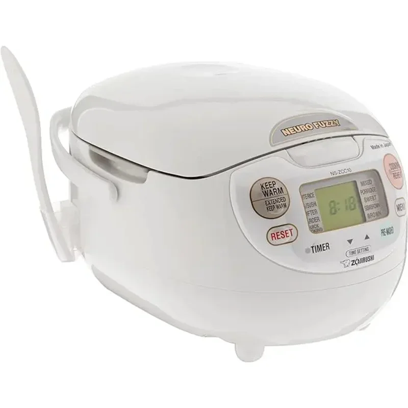 Qwqwzojirushi NS-ZCC18 neuro fuzzy rice cooker & warmer, 10 Cup,Premium White, made in Japan 4