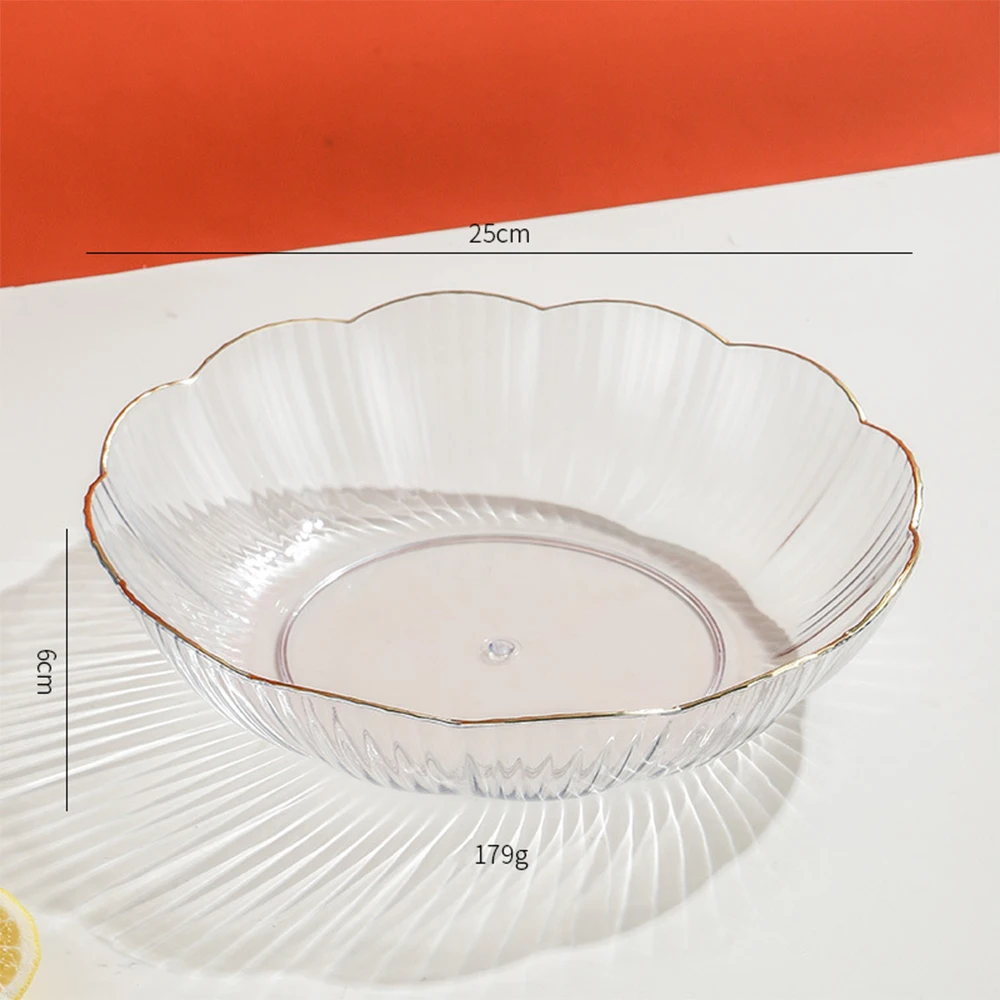 Storage Tray Corner Flow Design Household Cake Dessert Plates Kitchen Accessories Fruit Tray Kitchen Gadgets Storage Basket Pet