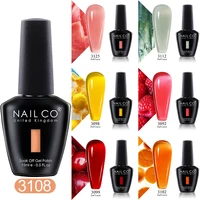 NAILCO 15ml Colors Gel Nail Polish Vernis Semi Permanent Solid Soak Off UV Gel Varnish Nail Art Manicure Base Top Coat Nail Glue 1