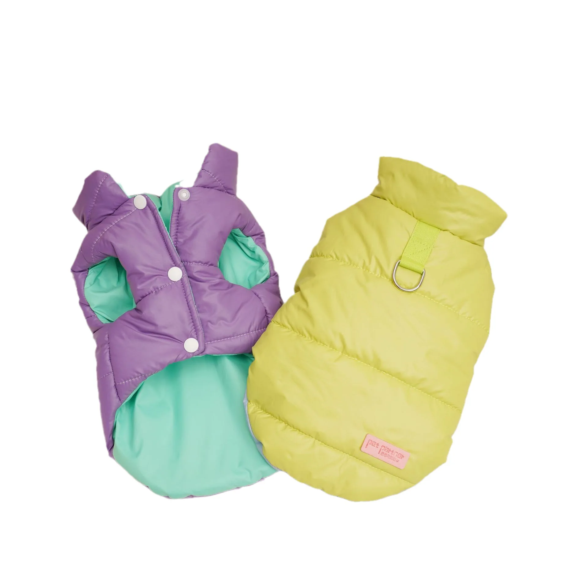Thickened Cotton Clothes for Autumn and Winter Can Be Worn on Both Sides for Cats Dogs and Comfortable Casual Pet Clothing