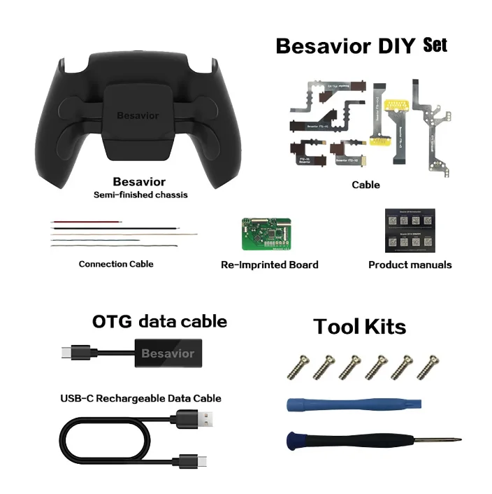 Besavior-PS5コントローラーバックボタンアタッチメント 