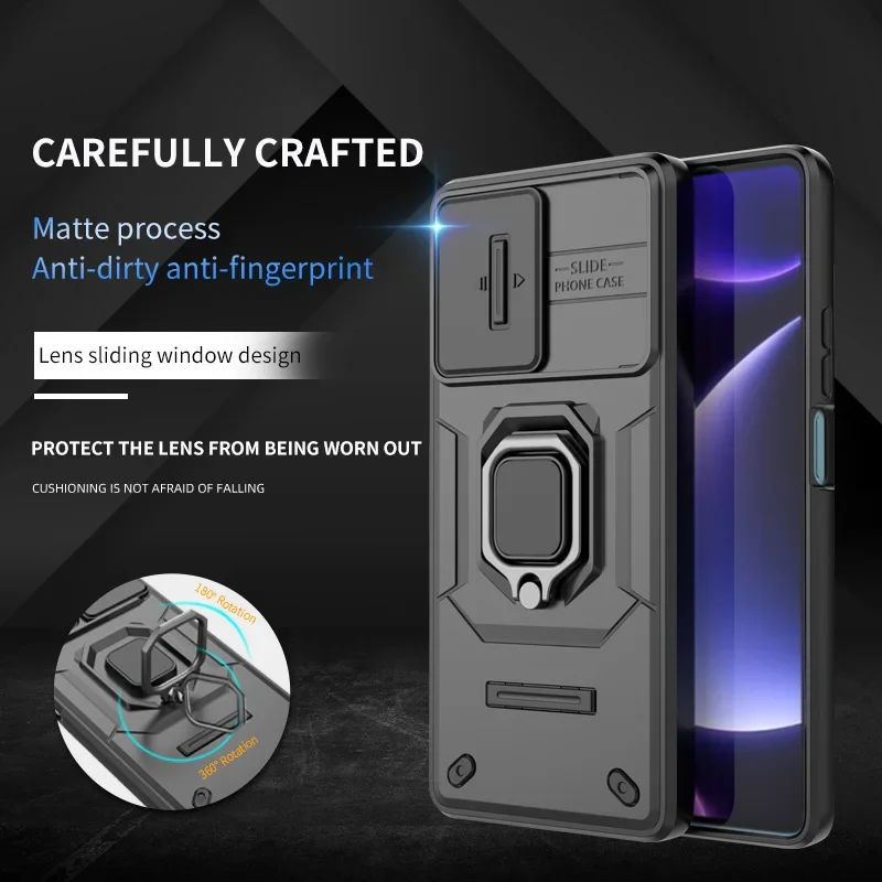 Shockproof Armor Slide Lens Camera Case – Durable Protection